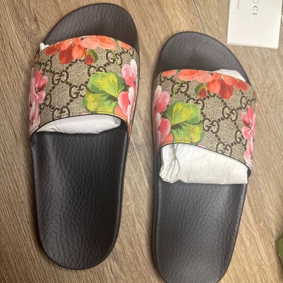 Gucci Shoes - Gucci Bloom Supreme Slides